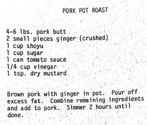 Pork Pot Roast