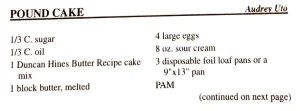 Pound Cake