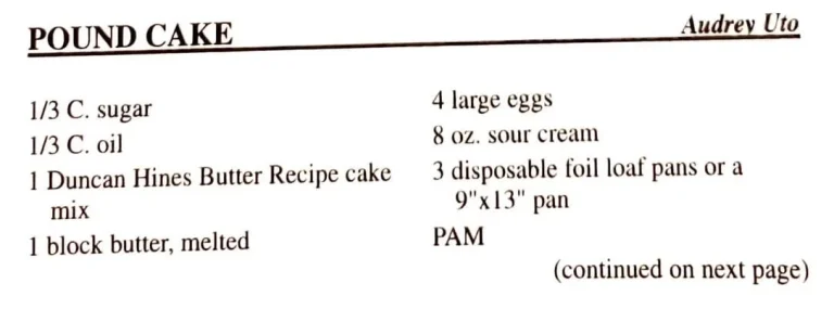 Pound Cake