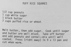 Puff Rice Squares
