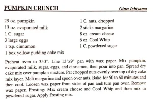 Pumpkin Crunch