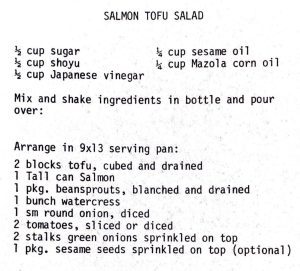 Salmon Tofu Salad