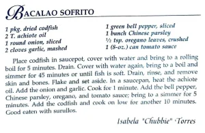 Bacalao Sofrito