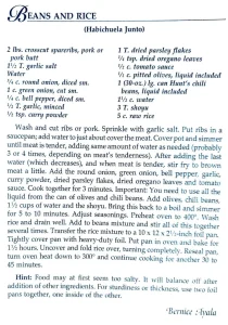 Beans and Rice (Habichuela Junto)