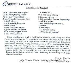 Codfish Salad #2 (Ensalada de Bacalao)