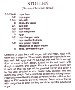 Stollen (German Christmas Bread)