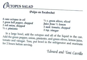 Octopus Salad (Ensalada de Escabeche)