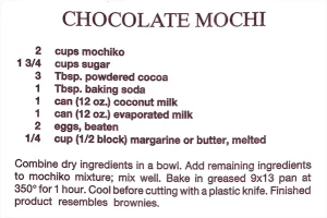 Chocolate Mochi