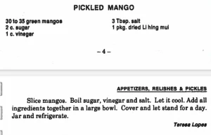 Pickled Mango