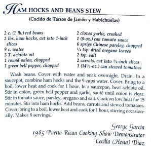 Ham Hocks and Beans Stew
