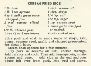 Korean Fried Rice