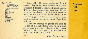 Molded Fish Loaf