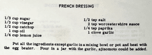 French Dressing