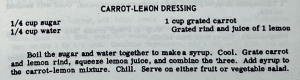 Carrot-Lemon Dressing