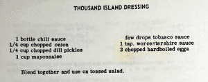Thousand Island Dressing