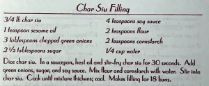 Char Siu Filling