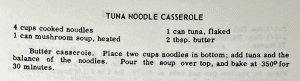 Tuna Noodle Casserole