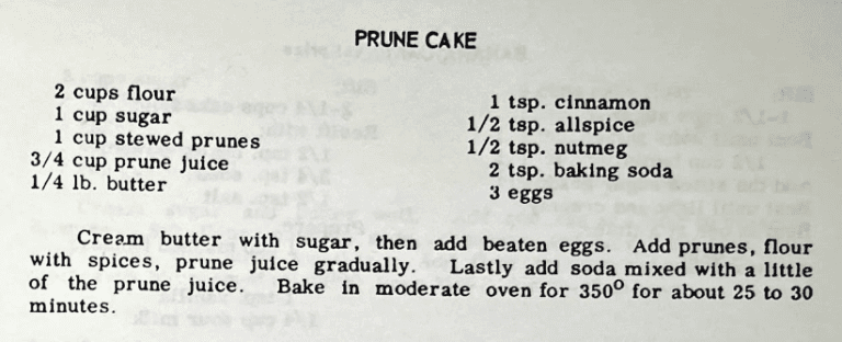 Prune Cake