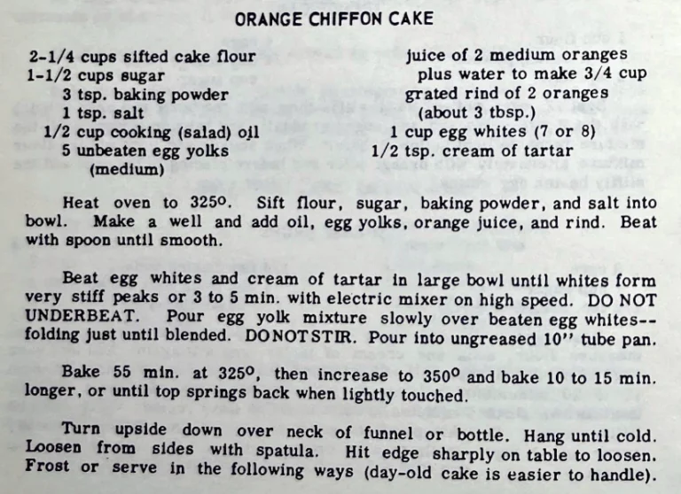 Orange Chiffon Cake