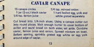 CAVIAR CANAPE