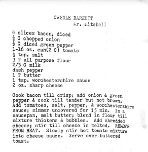 CREOLE RAREBIT