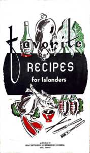 1973: Favorite Recipes for Islanders – Hilo County Home Demonstration Council
