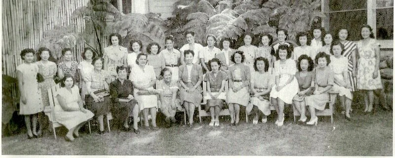 Maui Home Council Board of Directors meeting. February 1, 1947. Old Wailuku Community Center. From 50th Anniversary Best of Our Favorite Recipes 1946-1996. Island of Maui.